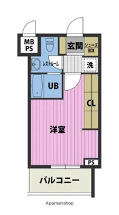 福岡県福岡市中央区今川2丁目【マンション】の間取り