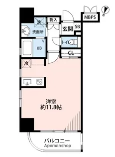 サヴォイテンジンクォーター【9階】の間取り