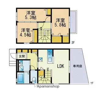 パインコート向野【1階】の間取り