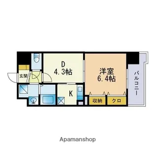HF博多東レジデンスⅡ【5階】の間取り