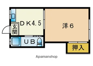グリーンハイツA棟【1階】の間取り