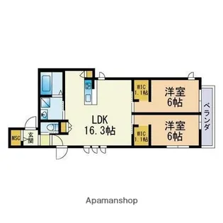 BIANCA【3階】の間取り