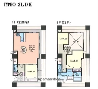 KDXレジデンス大濠ハーバービュータワー【27階】の間取り