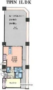 KDXレジデンス大濠ハーバービュータワー【25階】の間取り