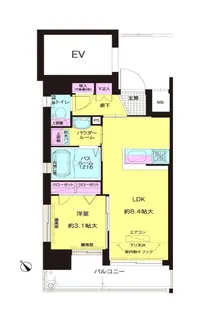 エフパルク高宮【4階】の間取り