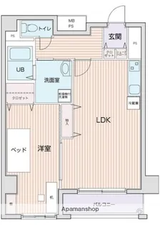 フォレステージュ天神【6階】の間取り