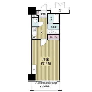 1Kの間取り画像