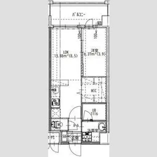 QUINTET MINAMI FUKUOKA【5階】の間取り