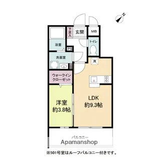 LIVECASA高宮【3階】の間取り