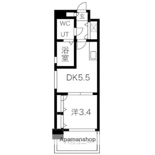 F・PARC西新【8階】の間取り