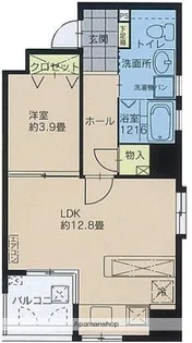 エルフィナ天神北【7階】の間取り