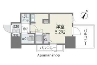 MODERN PALAZZO天神南Ⅱ【3階】の間取り