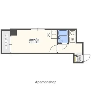 福岡県福岡市中央区大名1丁目【マンション】の間取り