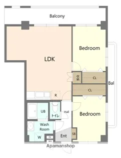 東野(トウノ)ビル【5階】の間取り