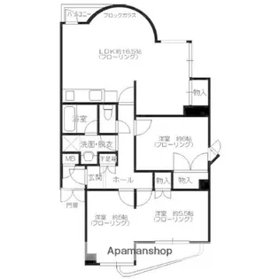 スクエアー寺塚【3階】の間取り