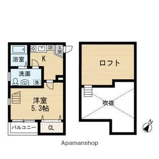 SCARLET高宮【1階】の間取り