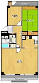 福岡県福岡市中央区小笹5丁目【マンション】の間取り