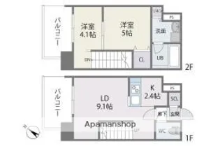 MODERN PALAZZO博多駅南AXIA【6階】の間取り