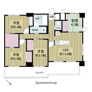 BPRレジデンス高宮【10階】の間取り