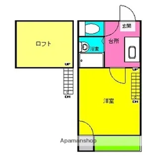 フェリーチェ唐人町【2階】の間取り