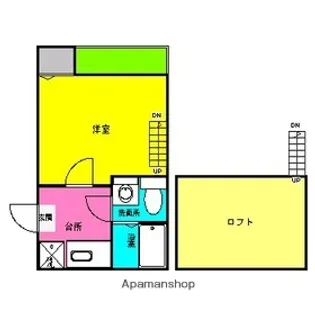 1Kの間取り画像