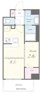 MAHORA天神【2階】の間取り
