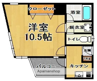 唐人一番館【7階】の間取り