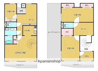 デュオ柏原4号棟【7階】の間取り