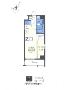 フェロー博多駅南【4階】の間取り