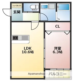 SunMark高宮南【3階】の間取り