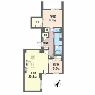 シャーメゾン日赤通り【1階】の間取り