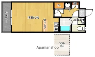 リバティハイム南大橋【1階】の間取り