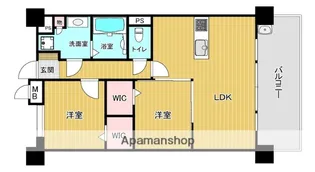 デュレジア平尾プレミアム【8階】の間取り