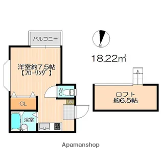 エレガンテ大濠西Ⅲ【2階】の間取り