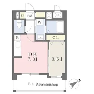 NINE OGUSU【5階】の間取り