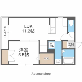 ヘーベルメゾン高宮【2階】の間取り