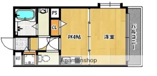 ドマーニ百道東【1階】の間取り