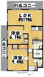 ロイヤルマンション大濠【3階】の間取り