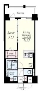 エルグランド吉塚【9階】の間取り