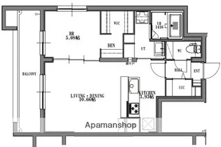 QUADOR CONTIGO 高宮【3階】の間取り