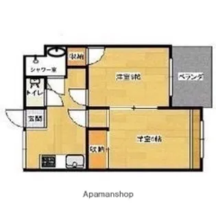 アイディール西公園【2階】の間取り