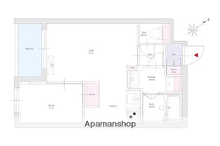 リアンレガーロ南本町【1階】の間取り