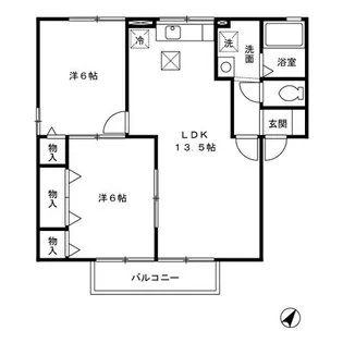 ルミエール藤 A棟【1階】の間取り