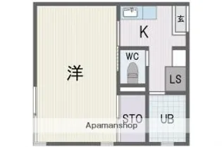 福岡県福岡市中央区赤坂2丁目【マンション】の間取り