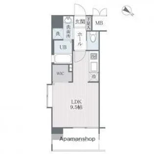 福岡県福岡市中央区高砂2丁目【マンション】の間取り