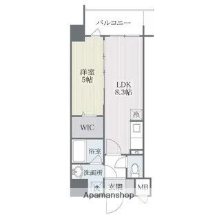 モダンパラッツォ博多SUR【3階】の間取り