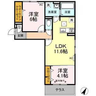 DーROOMKOTOBUKI【1階】の間取り