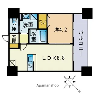 ビエラコート博多駅前【11階】の間取り