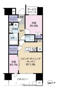 パークホームズ大濠公園フロント【5階】の間取り