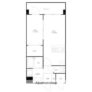 ラシュール・イン寺塚【4階】の間取り
